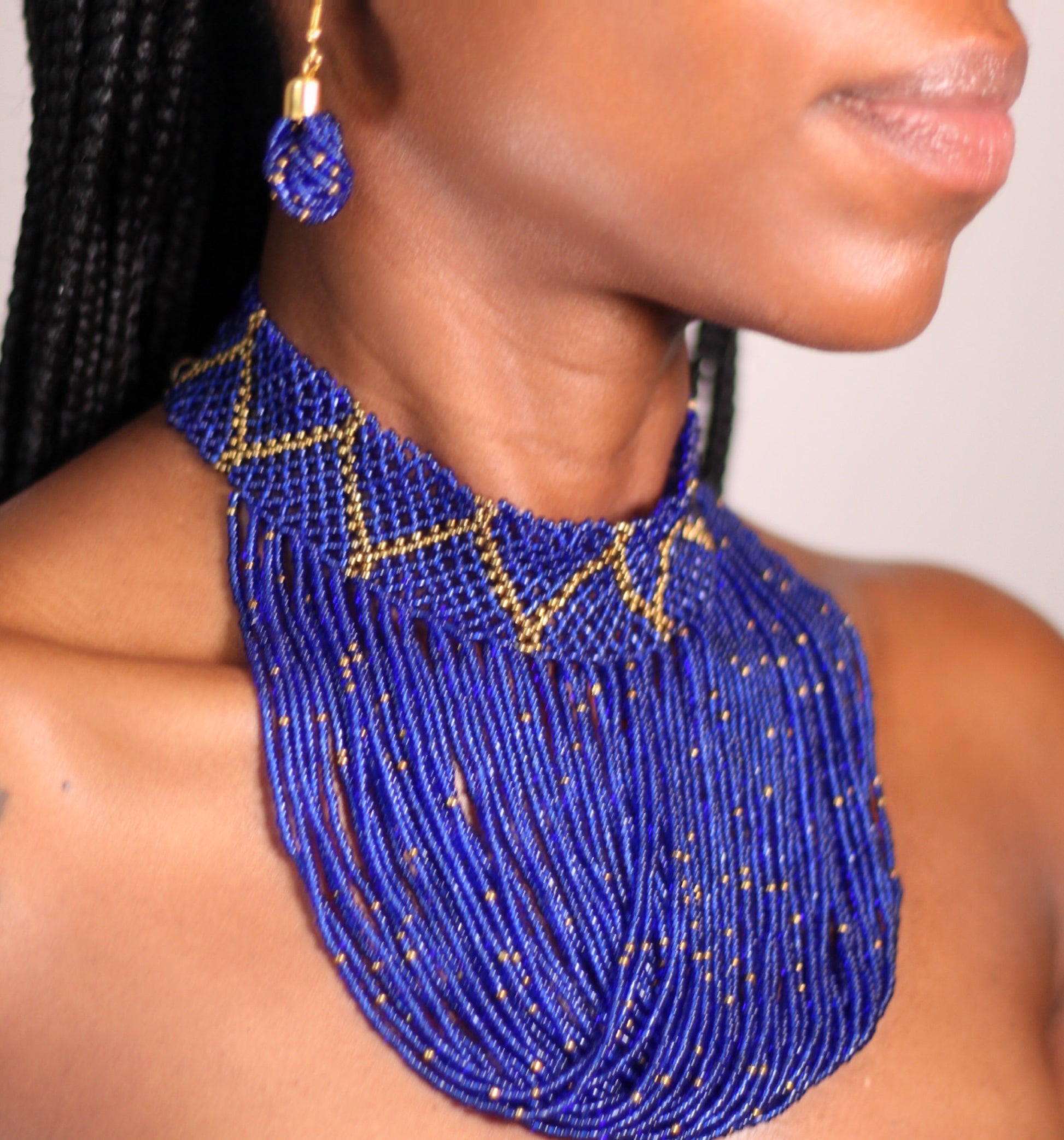 Shani Beaded Choker Necklace- KENDI AMANI